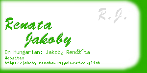 renata jakoby business card